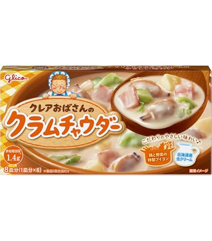 Amazon.co.jp: Glico Aunt Claire Clam Chowder, 5.9 oz (140 g) x 5